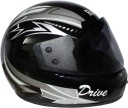 Rotomac Full Face ISI Mark Solid Plastic Black Gray Motorbike Helmet  (Black)