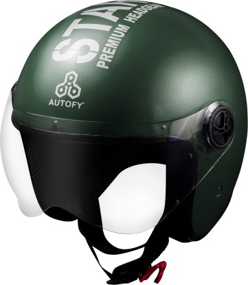 Autofy TROUPER Motorbike Helmet  (Green)