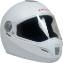 Steelbird SBH-2 Jack Dashing Full Face Helmet in White Dashing with Plain Visor Motorbike Helmet  (White with Plain Visor)