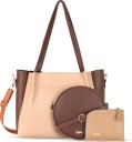 Women Beige Handbag - Mini