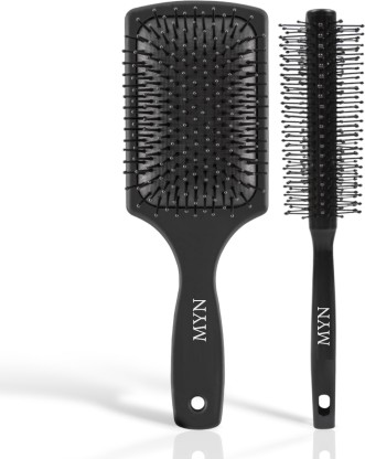 MYN Salon Accessories & Styling tools, Paddle Hair Brush, Roller Comb for Men, Women
