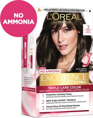 L'Oréal Paris Excellence Creme Hair Color , 3 Dark Brown