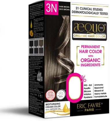 Aequo Organic Permanent Hair Color, Women 3N Dark Brown, 170Ml , Dark Brown