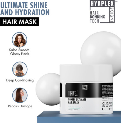 ThriveCo Ultimate Hair Mask With Hyaplex"| For Dry, Lifeless, Frizzy, and Damaged Hair  (200 ml)