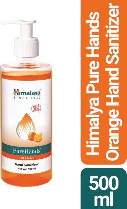 HIMALAYA PureHands - Orange Hand Sanitizer Bottle  (0.5 L)