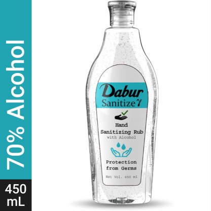 Dabur Hand Sanitizing Rub Hand Sanitizer Bottle  (450 ml)