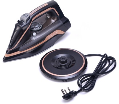 Sansui Cordless Pro 1250 W Steam Iron  (Jet Black)