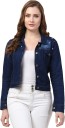 Full Sleeve Solid Women Denim Jacket