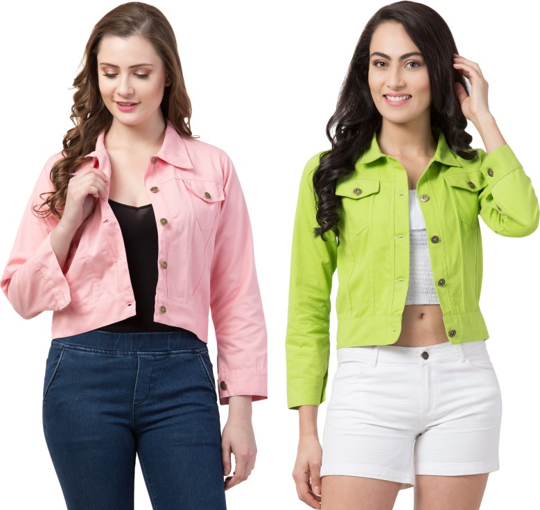 Full Sleeve Solid Women Casual Jacket