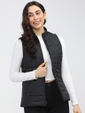 Sleeveless Solid Women Casual Jacket