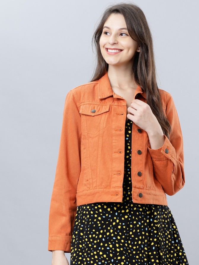 Full Sleeve Solid Women Casual Jacket