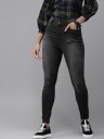 Women Skinny High Rise Black Jeans