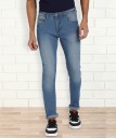 Men Slim Mid Rise Blue Jeans