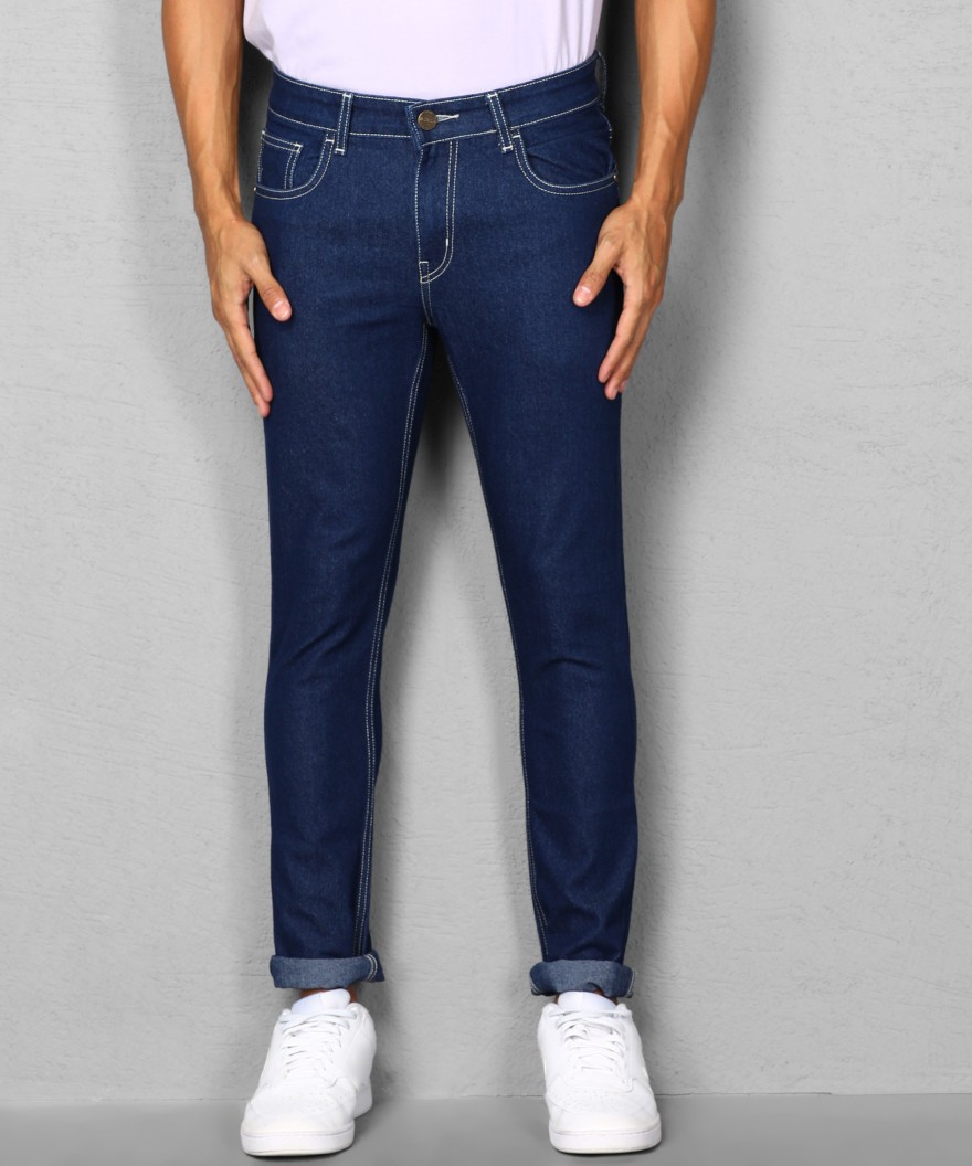Slim Men Dark Blue Jeans