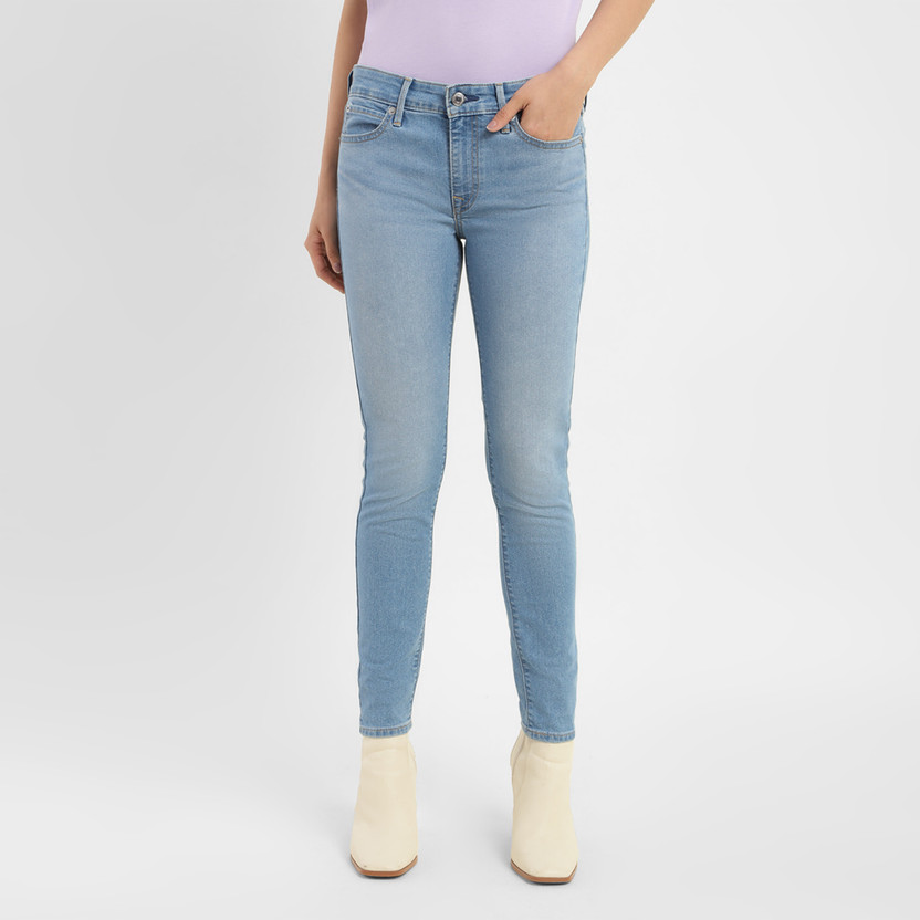 LEVI'S - 711 Women Skinny Mid Rise Blue Jeans