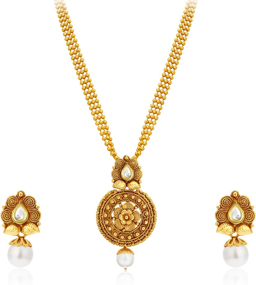 Alloy Gold-plated Jewel Set  (Gold)