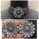Alloy Jewel Set  (Silver)