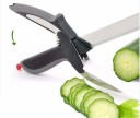 NIYATI IMPEX Kitchen Smart Cutter 2-in-1 Knife & Chopping Board with Locking Hinge(Black) Plastic Knife Set  (Pack of 1)