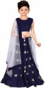 Girls Lehenga Choli Ethnic Wear Embroidered Ghagra, Choli, Dupatta Set  (Multicolor, Pack of 1)