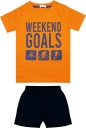 Boys Casual T-shirt Shorts  (Multicolor)