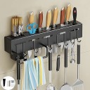 TONY STARK Cutlery Kitchen Rack Steel Kitchen Shelf Stainless Steel Wall Mount Knife Holder