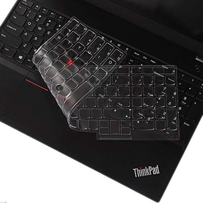 MXVOLT Ultra Thin TPU Keyboard Cover Compatible with 15.6 Inch Lenovo ThinkPad E15 T15 T15p L15 P51s P52 P52s P53 P72 P73/ThinkPad E580 E590 E595 L580 L590/ThinkPad T570 T575 T580 T590, Clear Laptop Keyboard Skin  (Transparent)