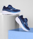 Velcro Walking Shoes For Boys & Girls  (Dark Blue)