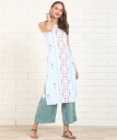 Printed Women Straight Kurta  (Multicolor)