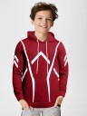 Boys Printed Pure Cotton T Shirt  (Red, Pack of 1)