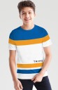 Boys Colorblock Cotton Blend T Shirt  (Multicolor, Pack of 1)