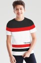 Boys Colorblock Cotton Blend T Shirt  (Multicolor, Pack of 1)