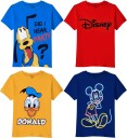Boys Printed Cotton Blend T Shirt  (Multicolor, Pack of 4)