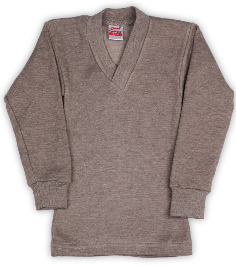 Top For Boys  (Brown, Pack of 1)