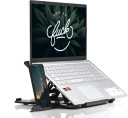 STRIFF Laptop Stand Adjustable Laptop Computer Stand Multi-Angle Stand Phone Stand Portable Foldable Laptop Riser Notebook Holder Stand Compatible for 9 to 15.6 Laptops Black(Black) Laptop Stand