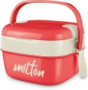MILTON CUBIC RED 2 Containers Lunch Box  (1100 ml, Thermoware)