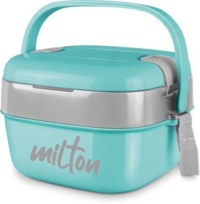 MILTON CUBIC GREEN 2 Containers Lunch Box  (1100 ml)