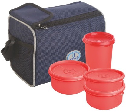 JOYO Bento 4 Pcs Set (32 - 2 Pcs / 31 - 1 PCS & Glass - 1 PCS) 4 Containers Lunch Box  (1150 ml)
