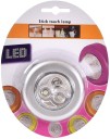 Natation Round Shaped LED Battery-Powered Wireless Night Light Stick Tap Torch Lamp Recessed Ceiling Lamp | Cordless Stick Torch Lamp Ceiling Lamp
