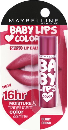 MAYBELLINE NEW YORK Baby Lips Lip Balm Berry Crush  (Pack of: 1, 4 g)