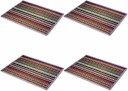 STATUS Nylon Door Mat  (Multicolor, Medium, Pack of 4)