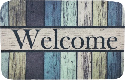 Flipkart SmartBuy Nylon Door Mat  (Blue, Medium)