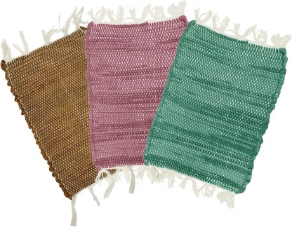 STATUS Cotton Door Mat  (Multicolor, Medium)