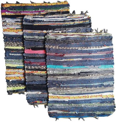sudharsana Cotton Door Mat  (Multicolor, Medium)