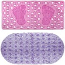 Winner PVC (Polyvinyl Chloride) Bathroom Mat  (Pink, Purple, Large, Pack of 2)