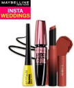 MAYBELLINE NEW YORK InstaWeddings Pack of 3-Ultimatte Lipstick,Colossal Bold Liner,Hypercurl Mascara  (3 Items in the set)