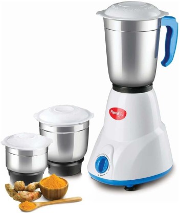 Pigeon Gusto 12485-M 500 W Mixer Grinder (3 Jars, White)