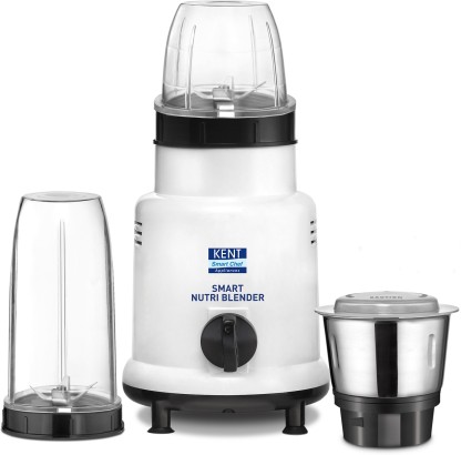 KENT by Kent RO Systems Ltd 16067 Smart Nutri Blender 450 W Mixer Grinder (3 Jars, White, Black)