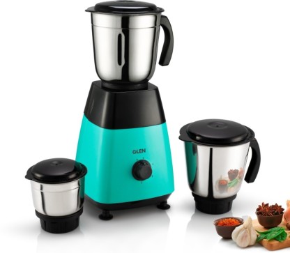 Glen by Glen SA 4023 3 Jar 500 Mixer Grinder (3 Jars, Black)