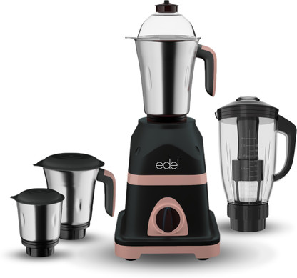 Edel by Lifelong Premio 2.0 800 W Juicer Mixer Grinder  (Premio 2.0 | 4 Jars | Black)