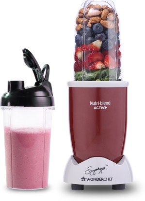 WONDERCHEF Nutri-blend Activ, 22000 RPM, 500 Juicer Mixer Grinder (2 Jars, Red)